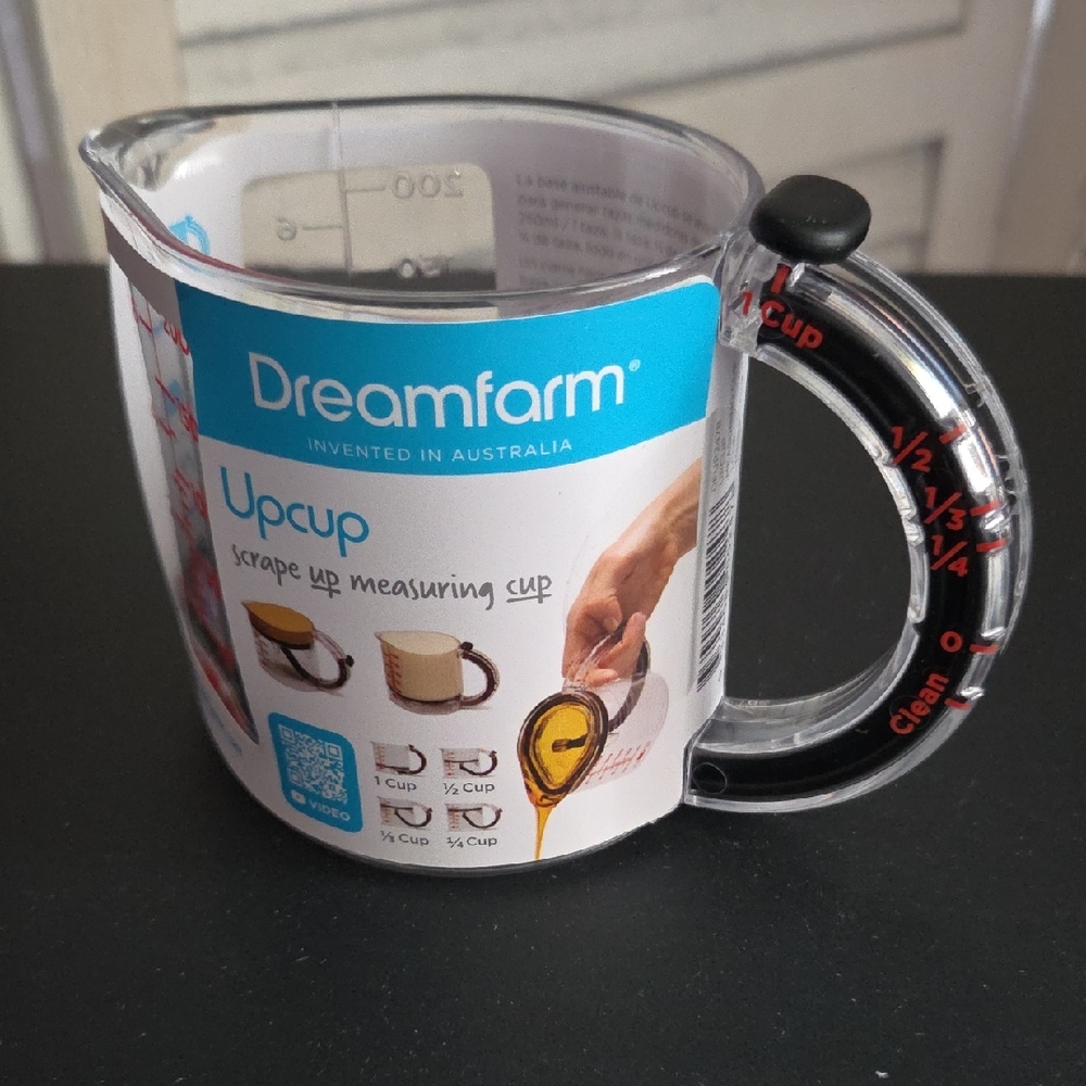 Upcup Clear Measuring Cup with Black Handle